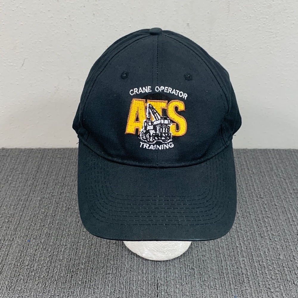 ATS Crane Operation Training Baseball Hat Mens Adjustable Black Strapback